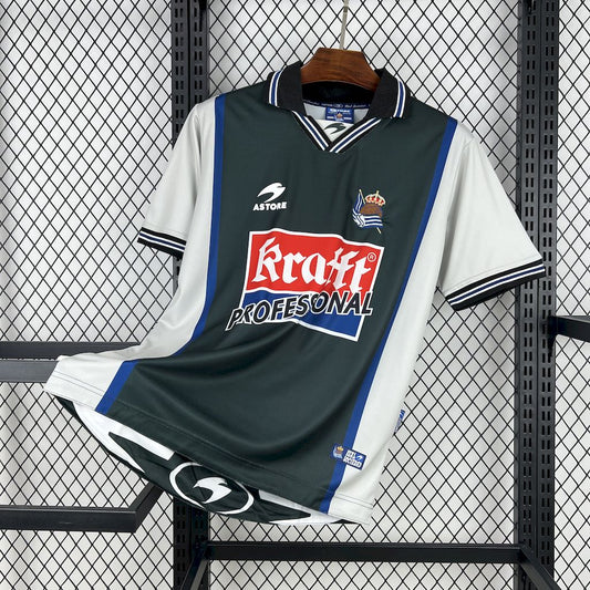 Camisa retrô alternativa do Real Sociedad 2000/02