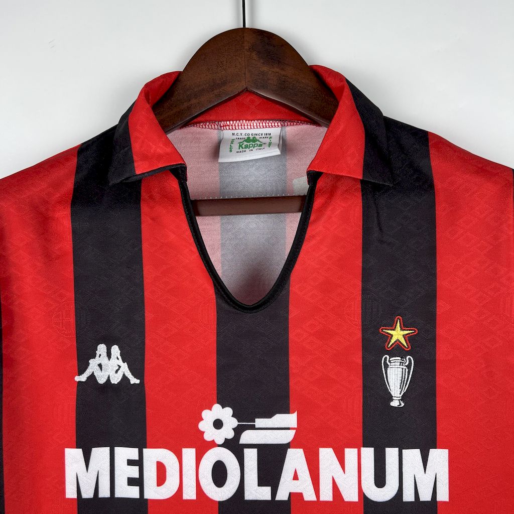 AC Milan 1988/89 Home Champion Retro Jersey