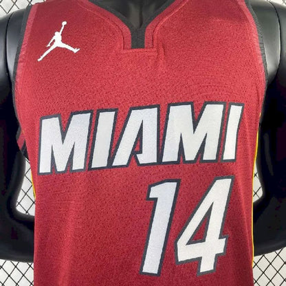 Camisa vermelha masculina Tyler Herro Team – Edição Statement
