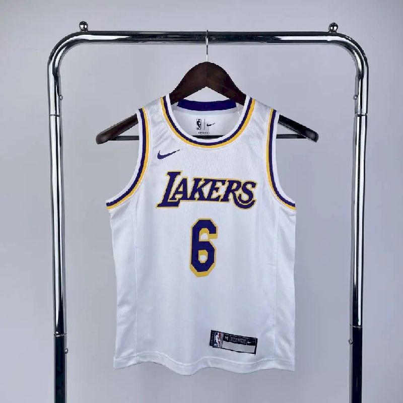 Youth LeBron James White Team Jersey