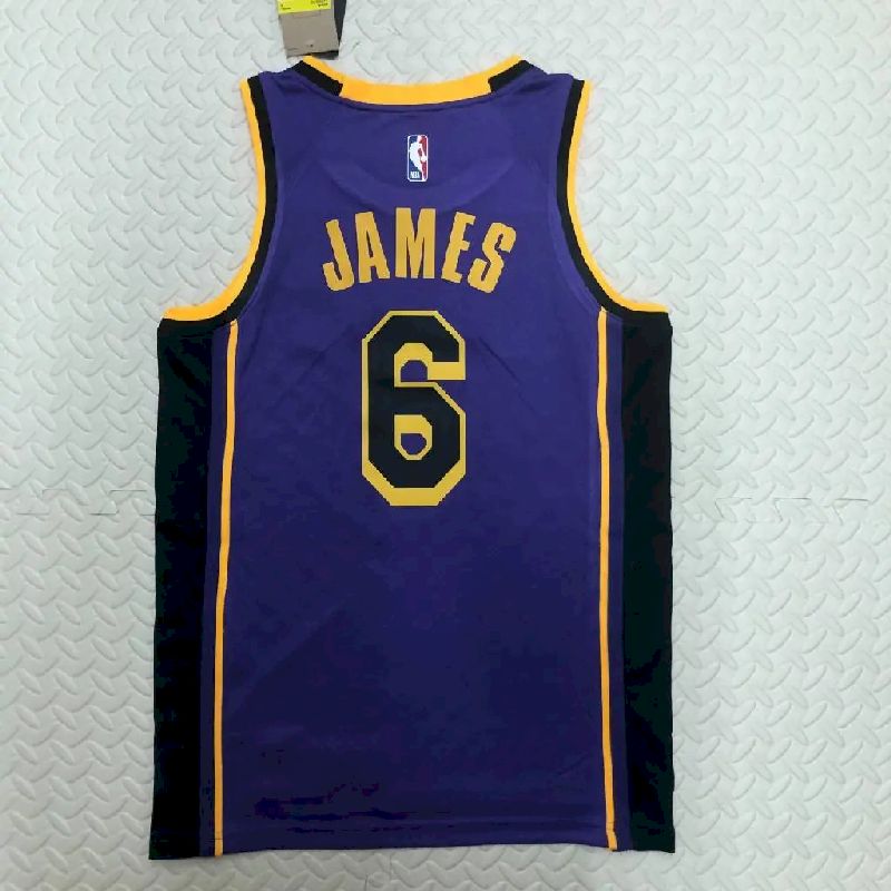 Men’s LeBron James Purple Team Jersey – Statement Edition
