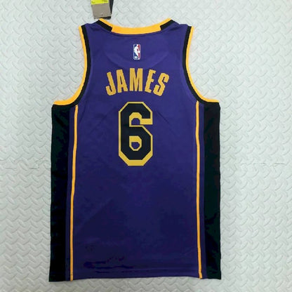 Men’s LeBron James Purple Team Jersey – Statement Edition