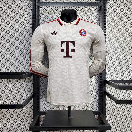 Bayern Munich 2024/25 Away Long Sleeves Jersey Player Version