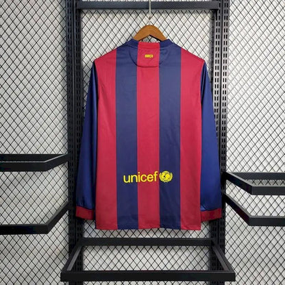 Camisa retrô de mangas compridas do Barcelona 2014/15 Home