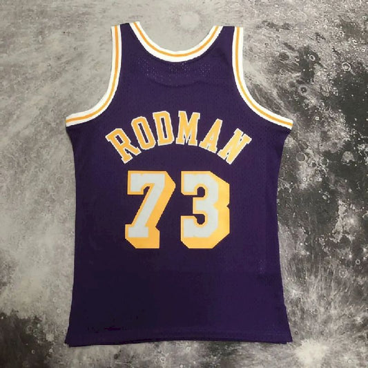 Men’s M&N 98/99 Dennis Rodman Purple Retro Jersey