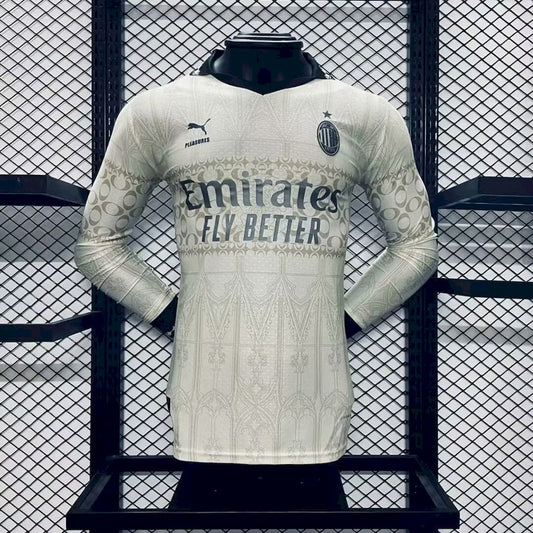 Ac Milan 2024/25 Co Branded Edition Long Sleeves Jersey C Player Version