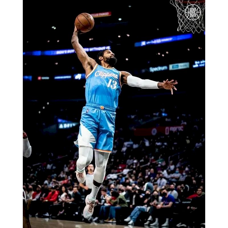 Camisa Paul George Azul Masculina do Time – Edição City do 75º Aniversário