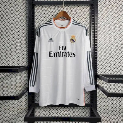 Camisa retrô manga longa do Real Madrid 2013/14 Home