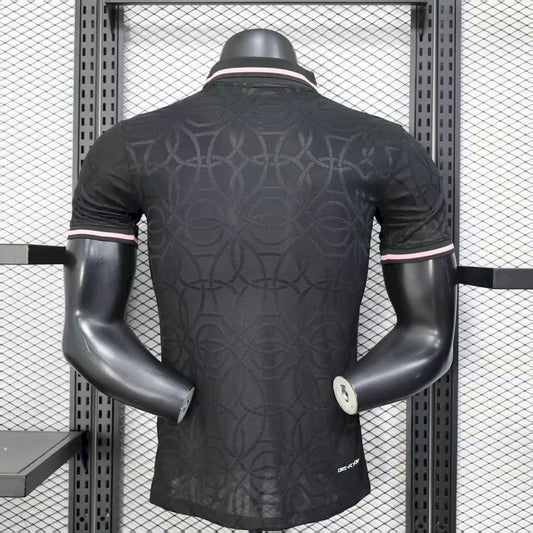 Paris Saint-Germain 2025/26 Black Polo Jersey Player Version
