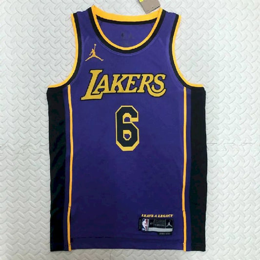 Men’s LeBron James Purple Team Jersey – Statement Edition