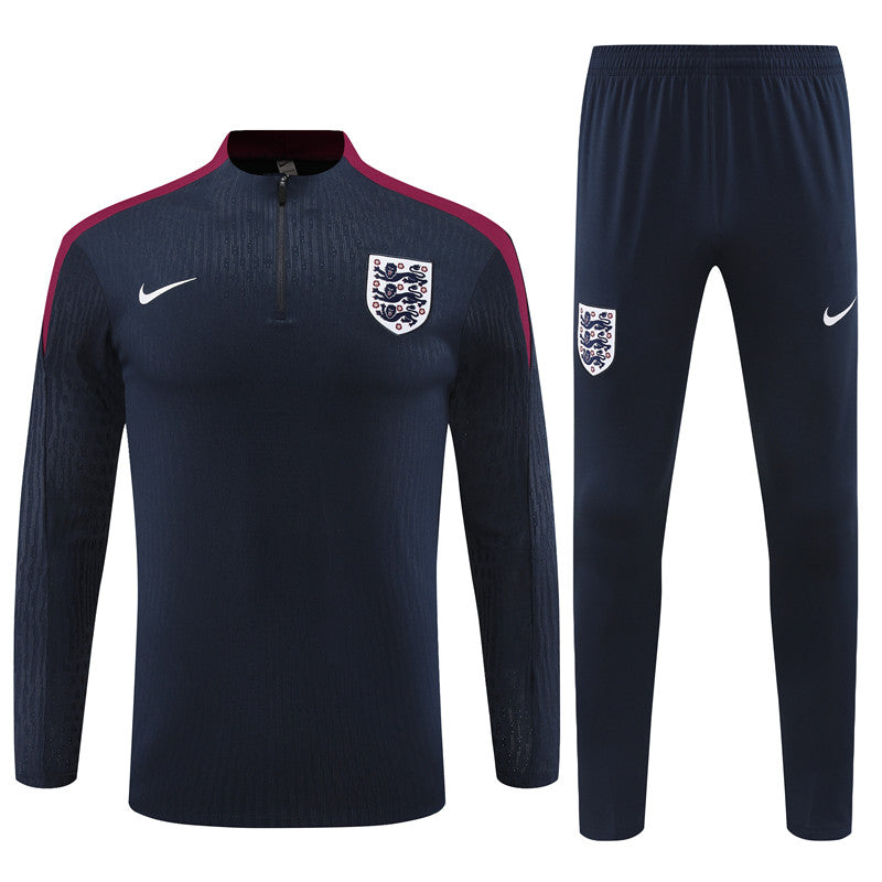 Suéter e calça adulto com zíper parcial Inglaterra 2024/25 14001