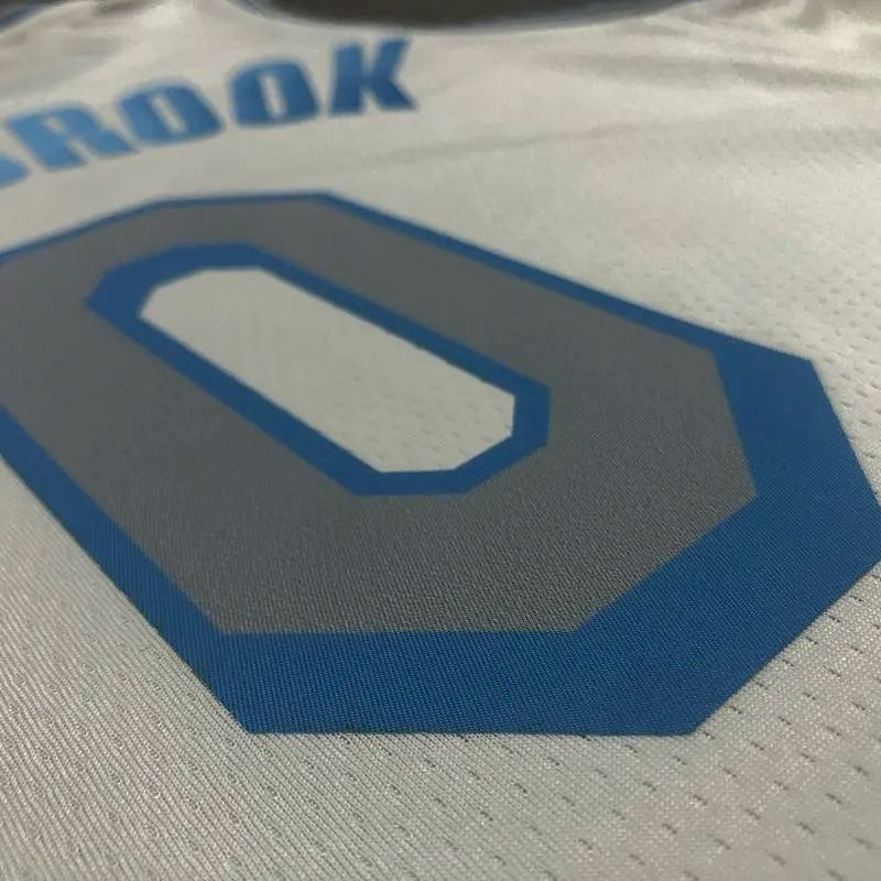 Camisa Russell Westbrook Branca Versão Jogador Masculina – Edição City