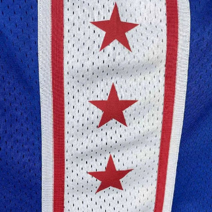 Camisa masculina M&amp;N Julius Erving azul retrô 1982/83