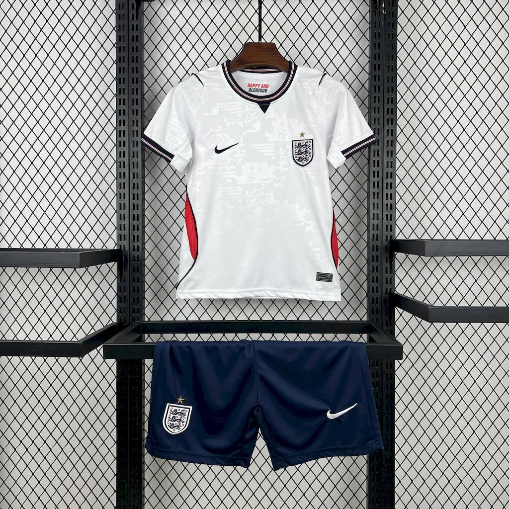 Kids England 2026 World Cup Home Jersey Kit Footy Leaked