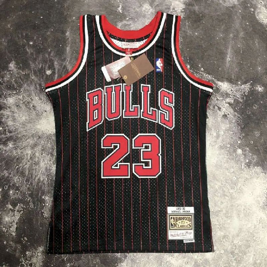 Camisa masculina M&amp;N 1996 Michael Jordan preta retrô