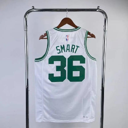 Camisa masculina Marcus Smart branca da equipe