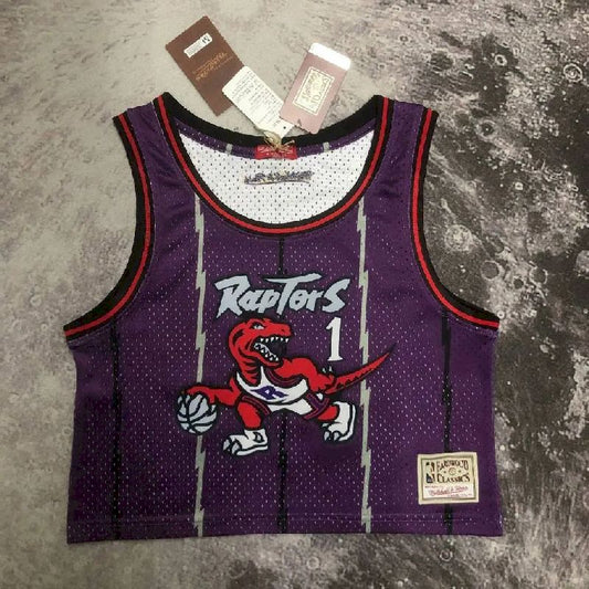 Women’s M&N Tracy McGrady Purple Retro Jersey