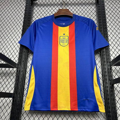 Camisa de treino pré-jogo da Espanha para a Eurocopa 2024/25