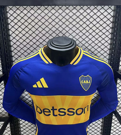 Camisa Boca Juniors 2024/25 Home Manga Longa Versão Jogador