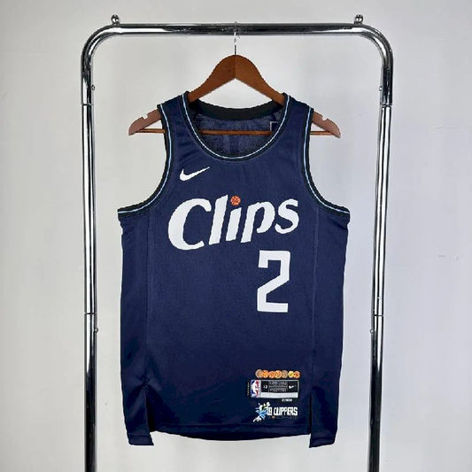 Men’s 2024 Kawhi Leonard Blue Team Jersey – City Edition