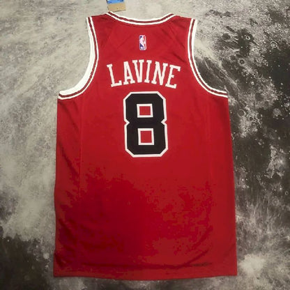 Camisa vermelha masculina do time Zach LaVine
