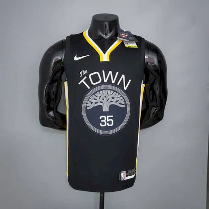 Camisa Kevin Durant com gola V preta, versão jogador, masculina – Edição Statement