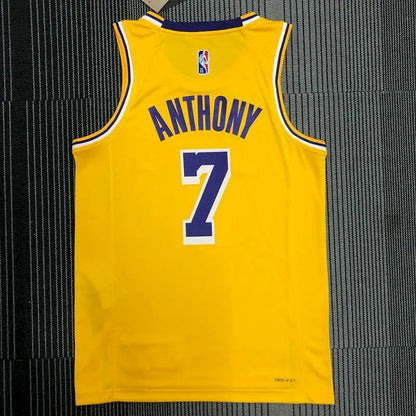 Camisa amarela masculina Carmelo Anthony Team – Edição de 75º aniversário