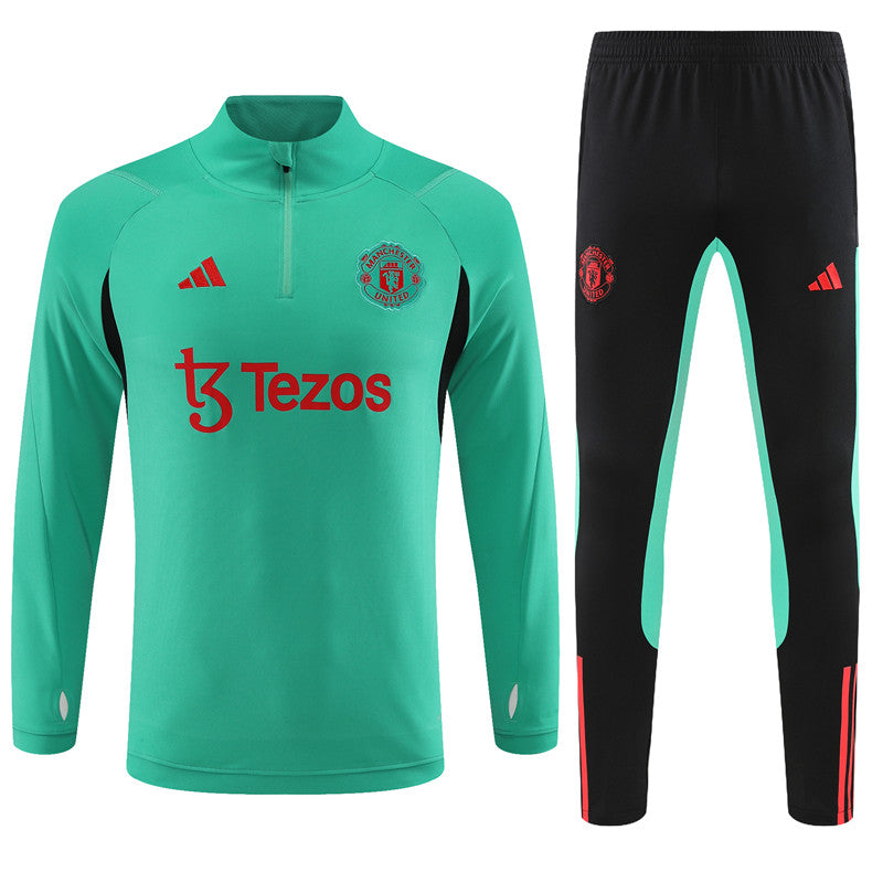 Suéter e calça adulto Manchester United 2023/24 com zíper 14001