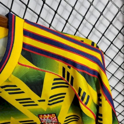Camisa reserva retrô de mangas compridas do Arsenal 1991/93