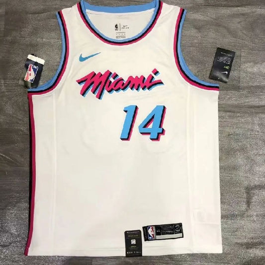 Camisa Tyler Herro Branca Masculina Versão Jogador