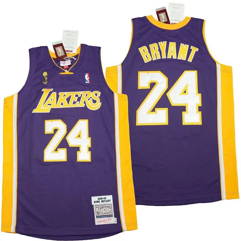Camisa Kobe Bryant #24 Roxa 2008-09 Retro Classics Autêntica