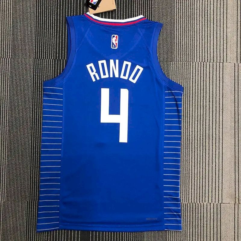 Camisa azul masculina Rajon Rondo Team – Edição de 75º aniversário