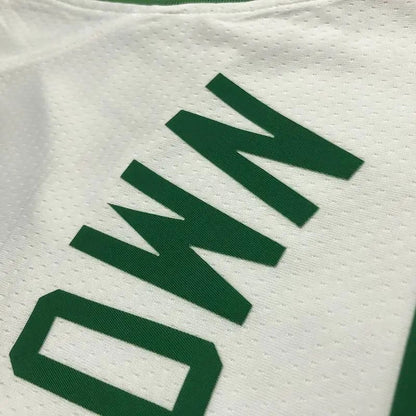 Men’s Jaylen Brown White Team Jersey – 75th Anniversary Edition