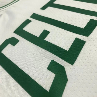 Men’s Jaylen Brown White Team Jersey – 75th Anniversary Edition