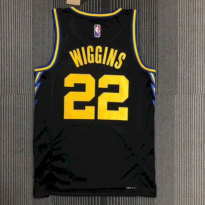 Men’s Andrew Wiggins Black Team Jersey – 75th Anniversary City Edition