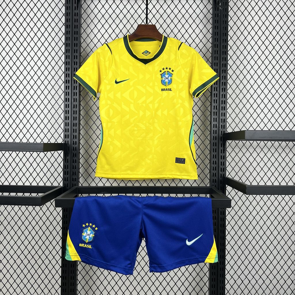 Kids Brazil 2026 World Cup Home Kit