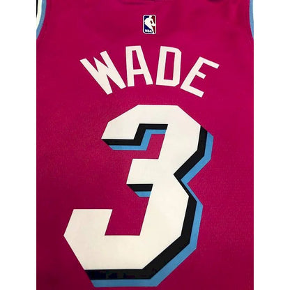 Camisa masculina Dwyane Wade rosa versão jogador – edição clássica retrô