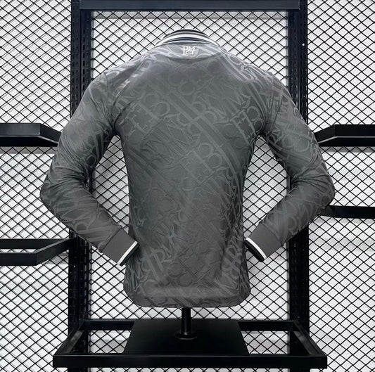Camisa reserva do Real Madrid 2024/25, manga comprida, versão jogador