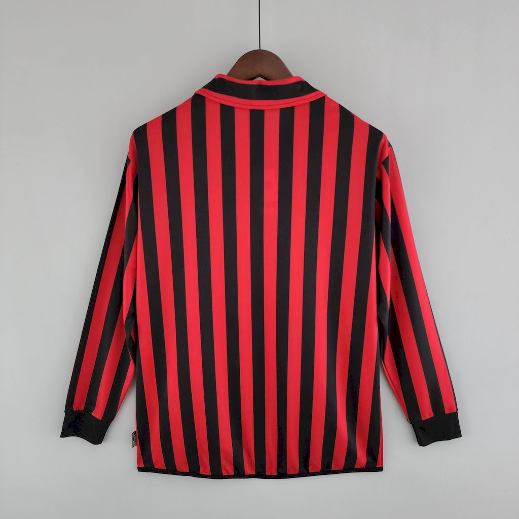 AC Milan 1999/00 Home Long Sleeves Retro Jersey