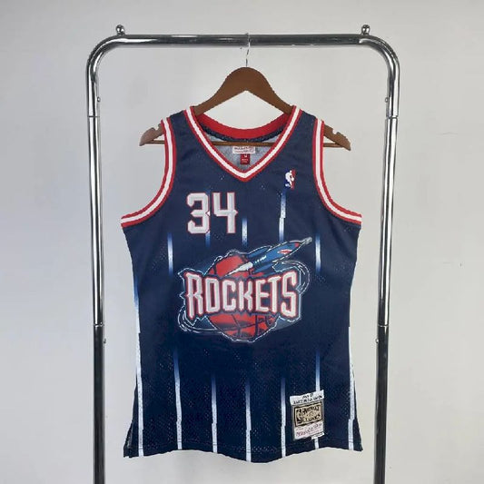 Camisa masculina M&amp;N Hakeem Olajuwon retrô 1996/97