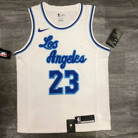 Camisa LeBron James Masculina Branca Versão Jogador – Edição Clássica Retrô