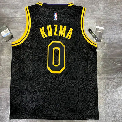 Camisa Kyle Kuzma Black Mamba versão jogador masculina