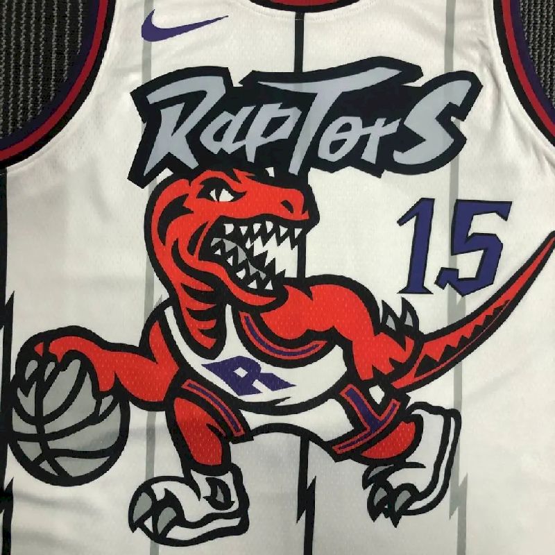 Camisa masculina Vince Carter branca retrô