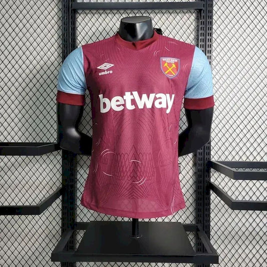 Camisa titular do West Ham United 2023/24, versão do jogador