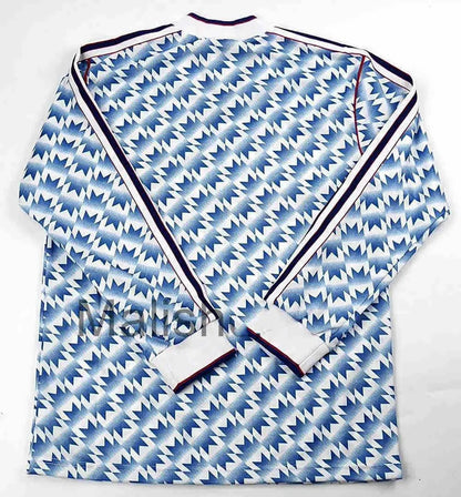 Camisa retrô de mangas compridas reserva do Manchester United 1990/92