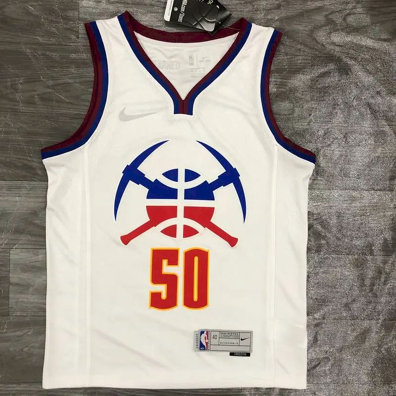 Camisa Aaron Gordon Branca Masculina 2020-21 Swingman Versão Jogador – Edição Ganha