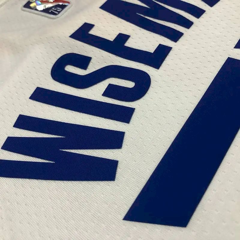 Camisa James Wiseman Branca Masculina – Edição de 75º Aniversário