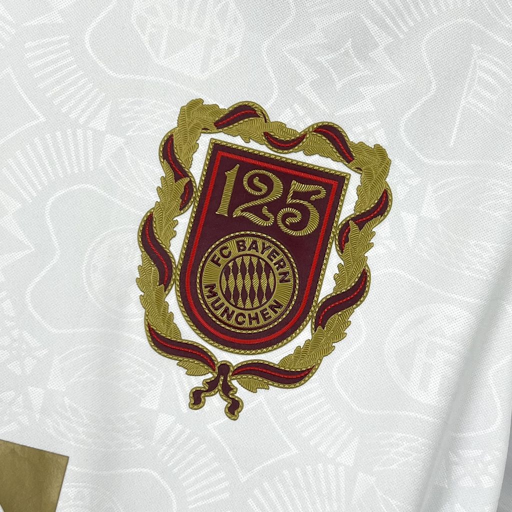 Bayern Munich 2024/25 125 Anniversary White Jersey