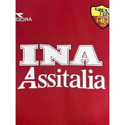 Camisa retrô de manga comprida da AS Roma 1998/99