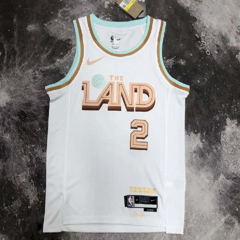 Camisa masculina Kyrie Irving branca do time – Edição City